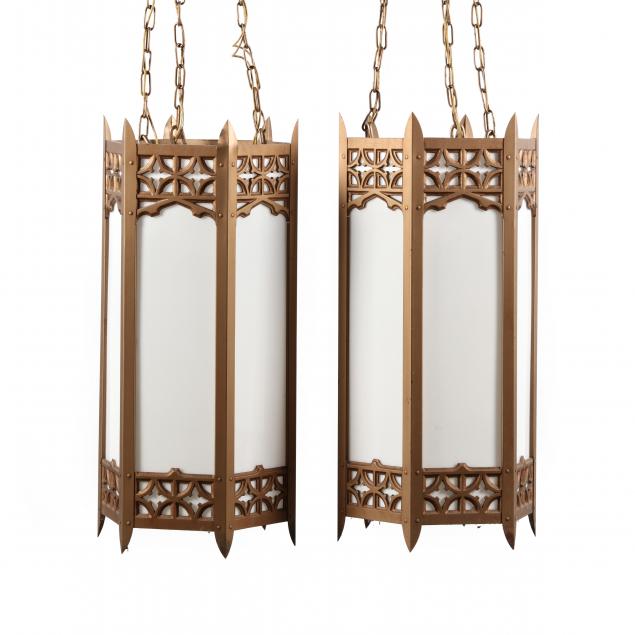 pair-of-vintage-gothic-style-hanging-lights