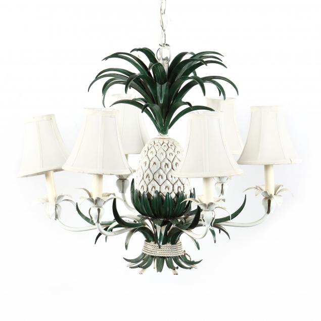 vintage-tole-pineapple-chandelier