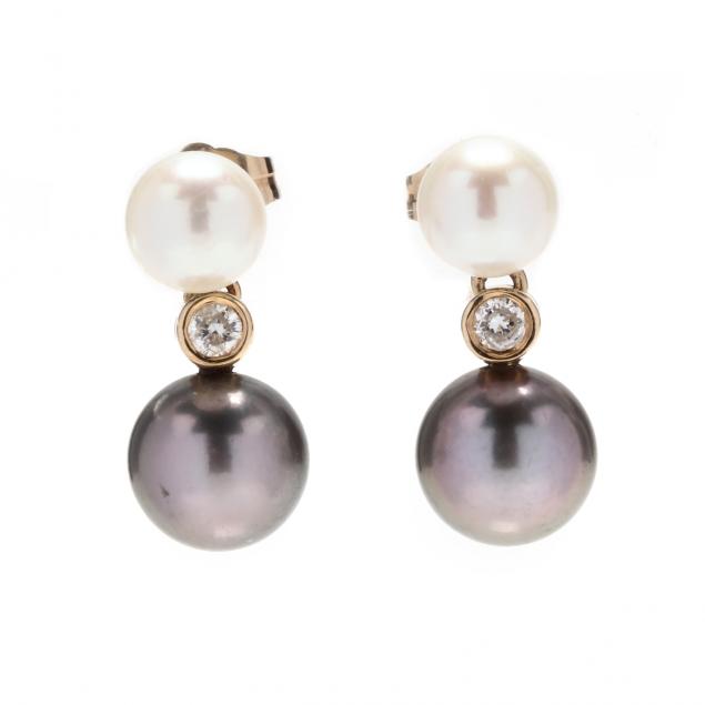 14kt-gold-pearl-and-diamond-drop-earrings