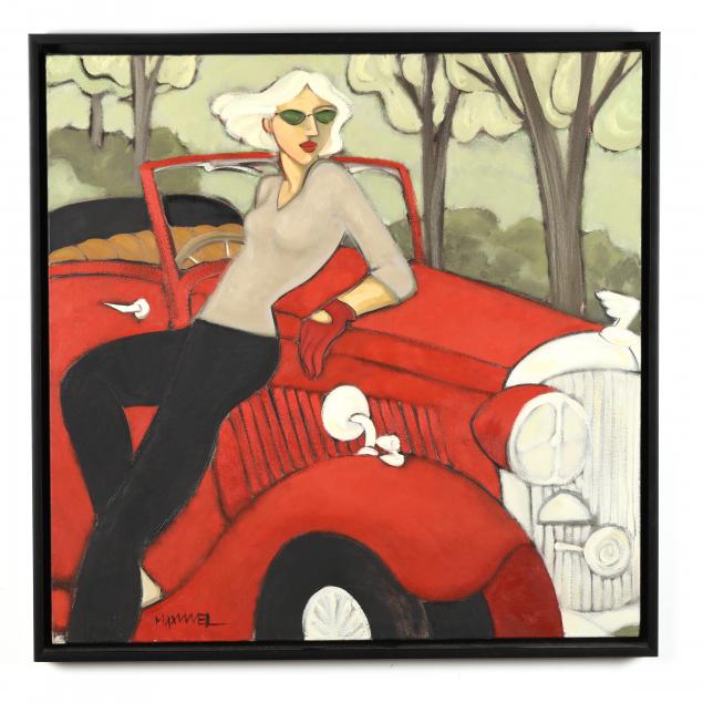 marsha-hammel-nc-fl-born-1949-woman-with-red-car