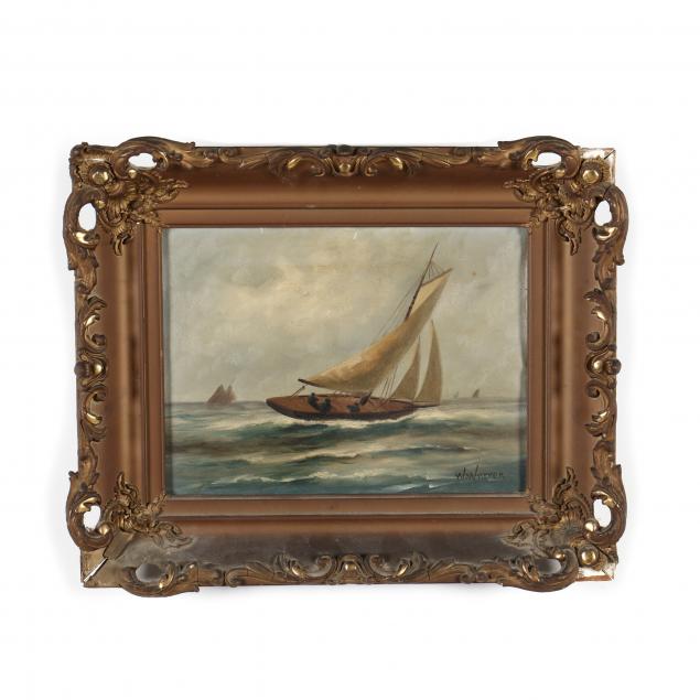 an-antique-american-school-maritime-painting-by-w-warren
