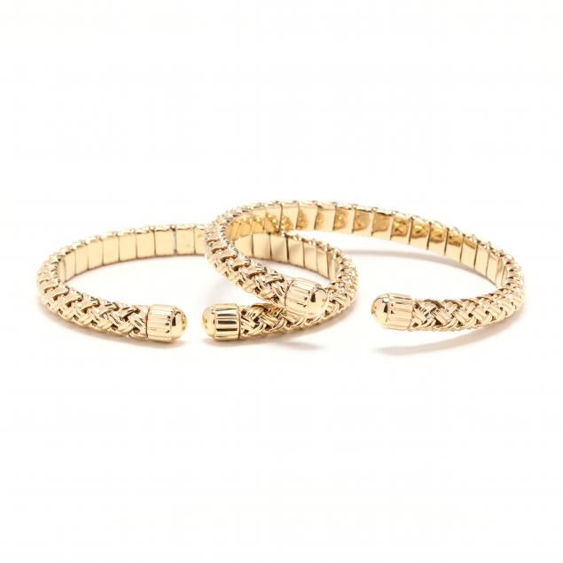two-18kt-gold-cuff-bracelets-jean-vitau