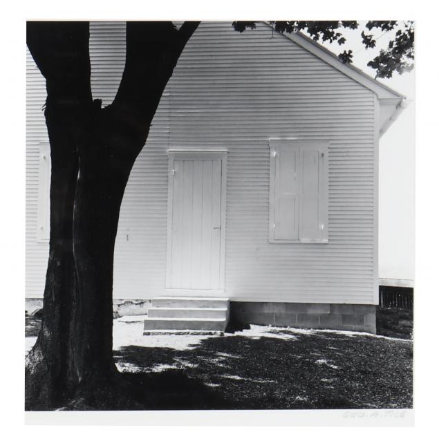 george-tice-american-born-1938-i-tree-and-meeting-house-lancaster-pennsylvania-i