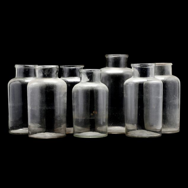 seven-antique-french-glass-pickling-jars
