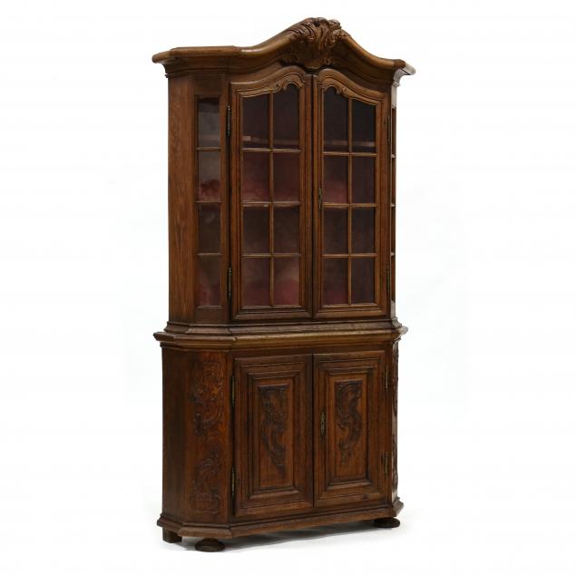 french-rococo-revival-oak-china-cabinet