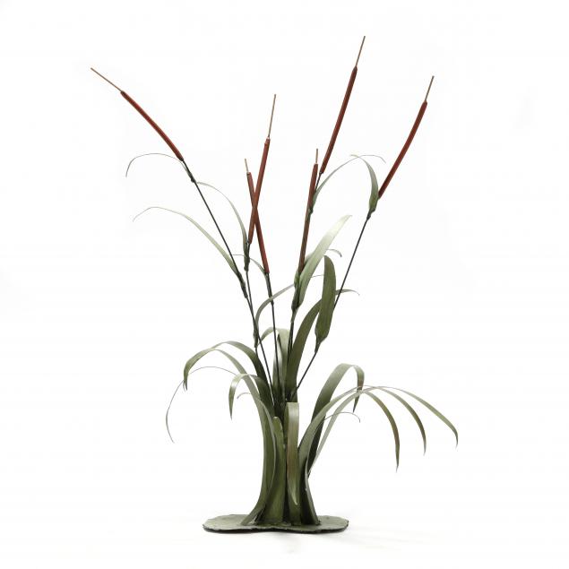 tole-sculpture-of-cattails