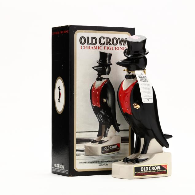 old-crow-bourbon-whiskey-in-royal-doulton-ceramic-crow-decanter