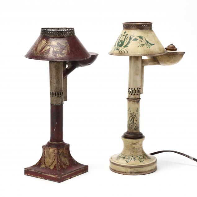 two-tole-oil-lamps