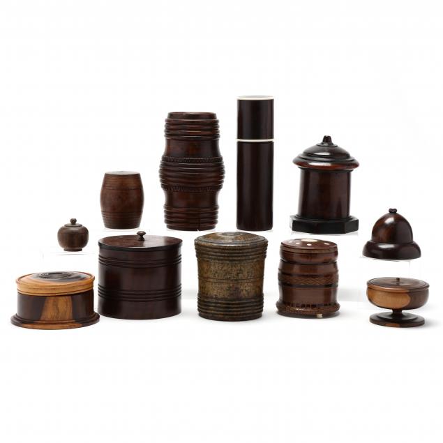 eleven-turned-wooden-containers