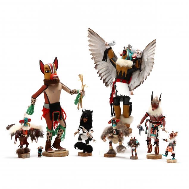 a-group-of-nine-kachina