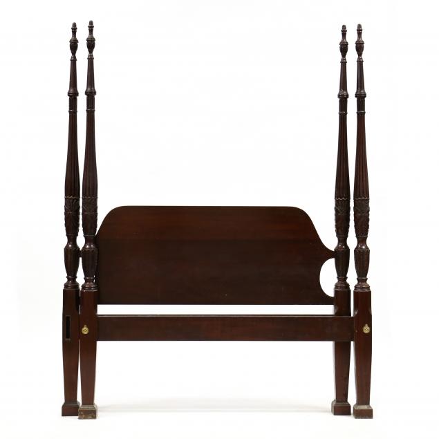 council-federal-style-carved-mahogany-tall-post-bed