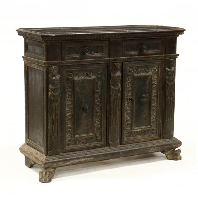 continental-renaissance-carved-walnut-credenza