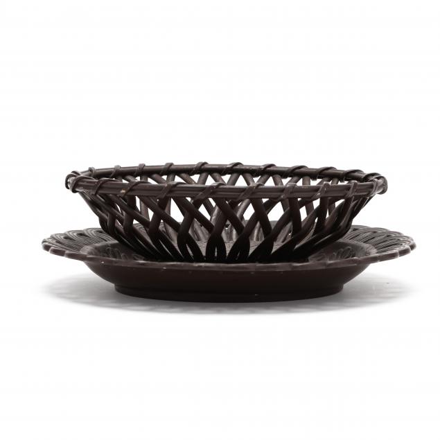 a-reticulated-pottery-fruit-basket-and-stand