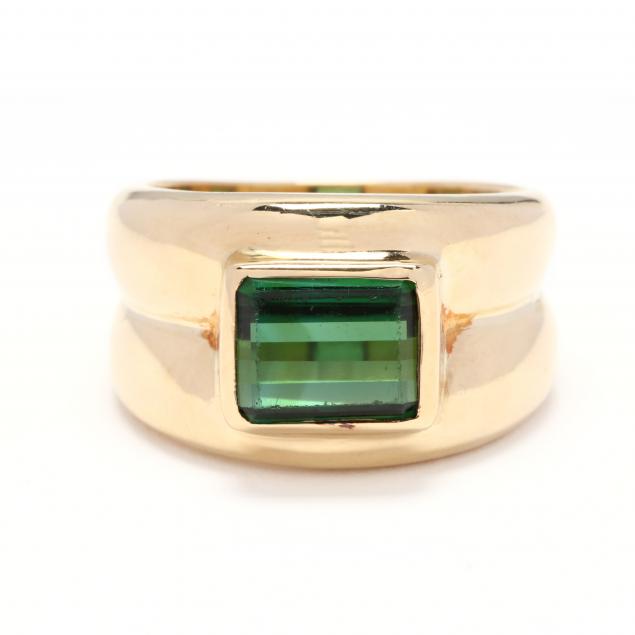 18kt-gold-and-green-tourmaline-ring