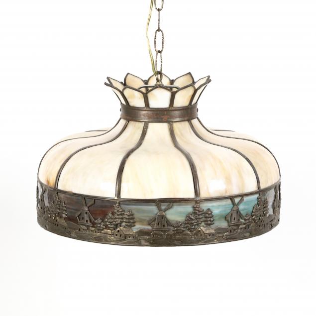 antique-slag-glass-hanging-light