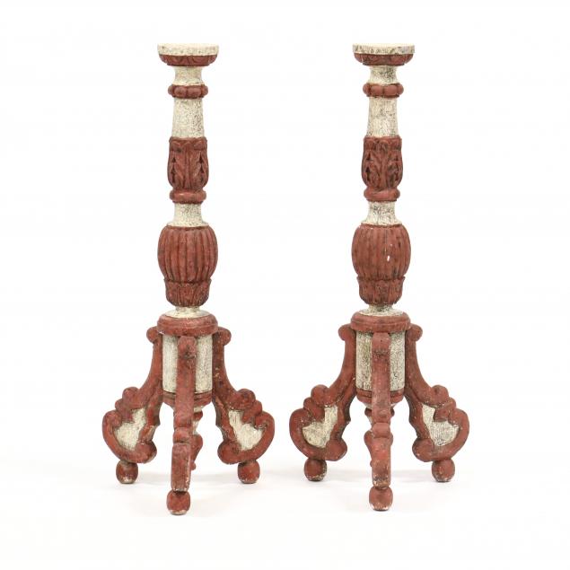 a-pair-of-baroque-style-carved-and-painted-pricket-candlesticks