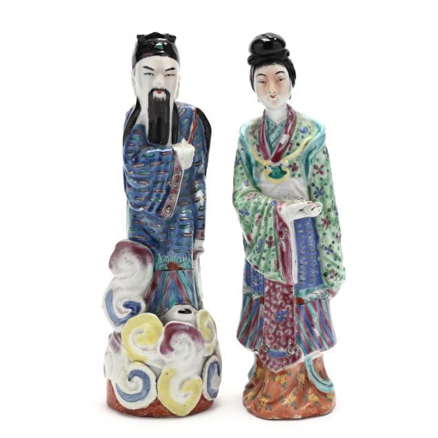 two-chinese-famille-rose-porcelain-figures