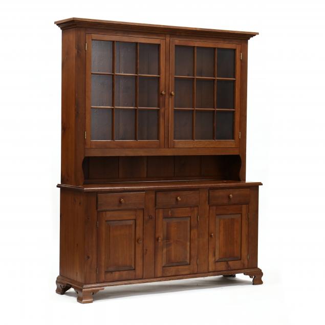 e-a-clore-sons-chippendale-style-pine-step-back-cupboard