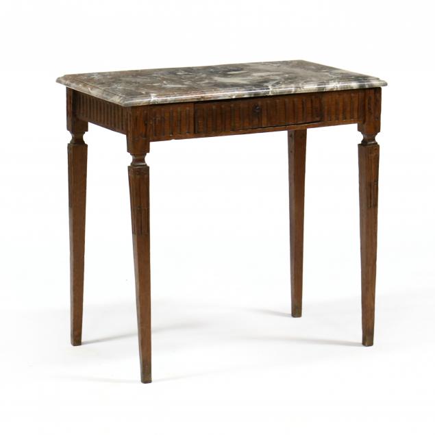 louis-xvi-oak-marble-top-side-table