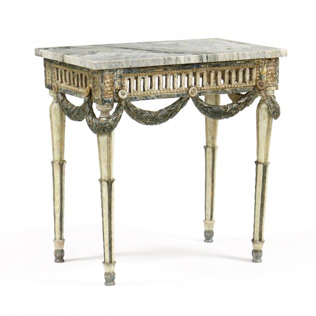 italian-painted-neoclassical-marble-top-console-table