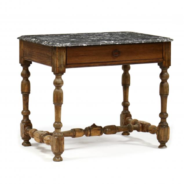 antique-continental-marble-top-stretcher-base-table