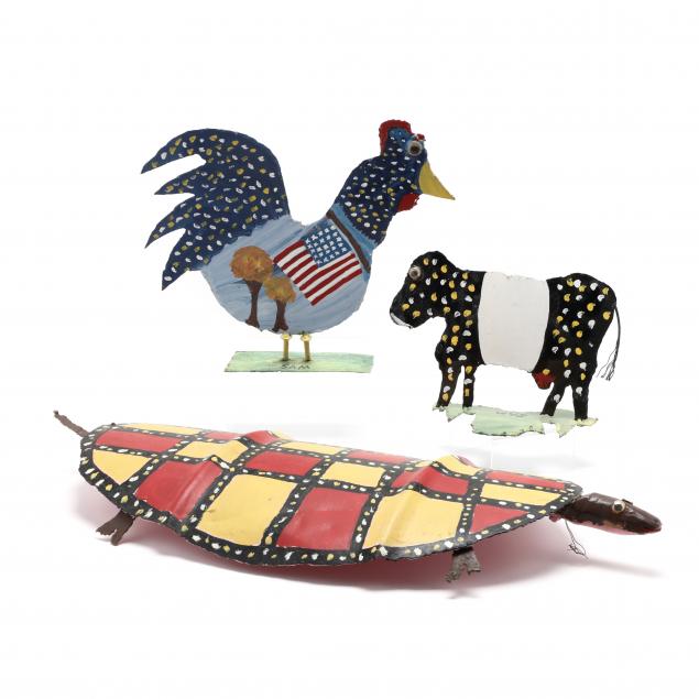 sam-the-dot-man-mcmillan-nc-1926-2018-three-folk-art-animals