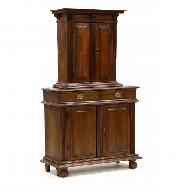 french-walnut-architectural-flat-wall-cupboard