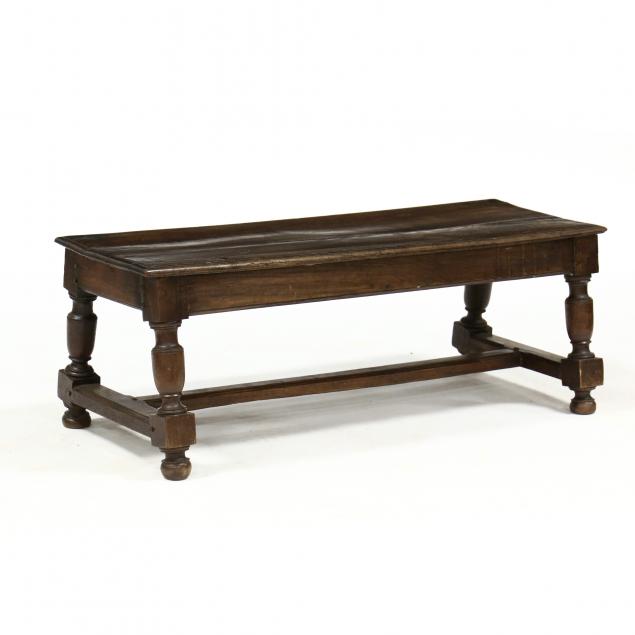 antique-english-william-and-mary-style-oak-bench
