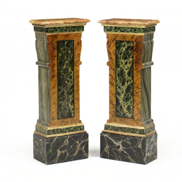 pair-of-paint-decorated-wall-pedestals