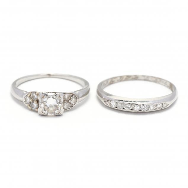 vintage-platinum-and-diamond-wedding-set