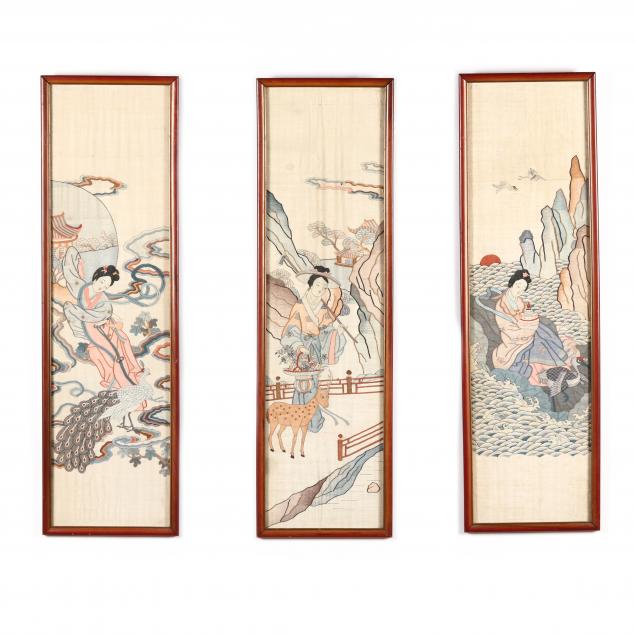 three-chinese-kesi-embroidery-panels