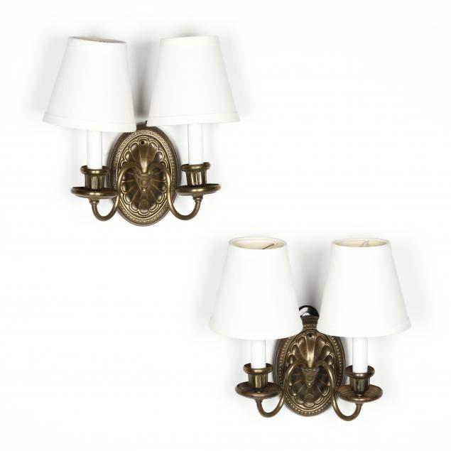 pair-of-brass-double-arm-sconces