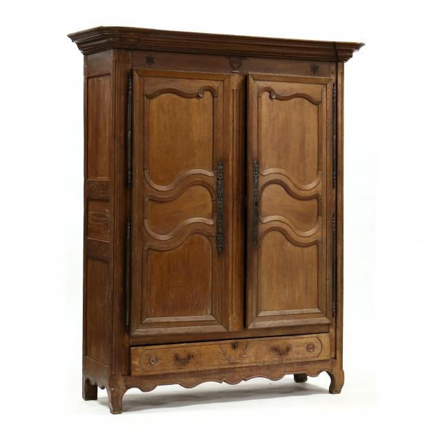 antique-louis-xvi-style-carved-oak-armoire