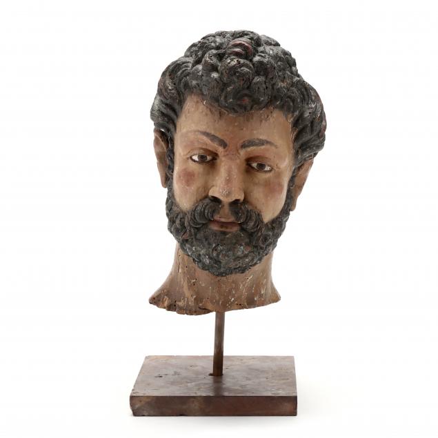 antique-italian-carved-wood-portrait-of-a-roman-emperor