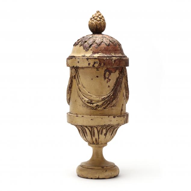 antique-carved-and-painted-urn-and-pineapple-banister-finial