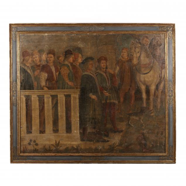 a-large-italian-early-renaissance-style-painting-19th-century