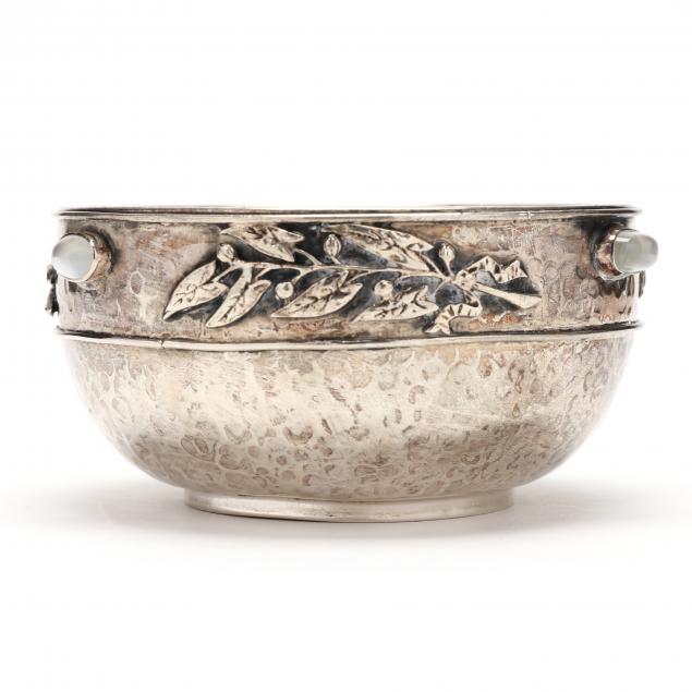 george-v-siiver-hardstone-set-bowl