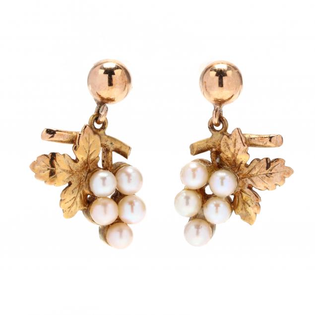 vintage-gold-and-pearl-earrings-british