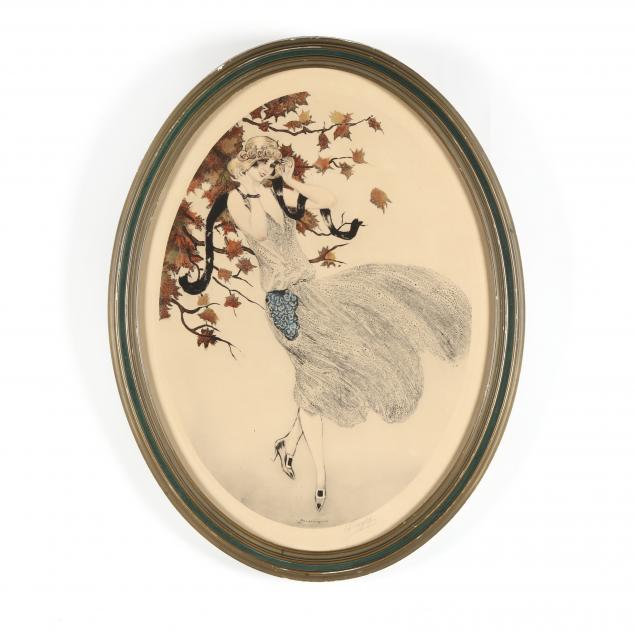 vintage-oval-framed-art-deco-print