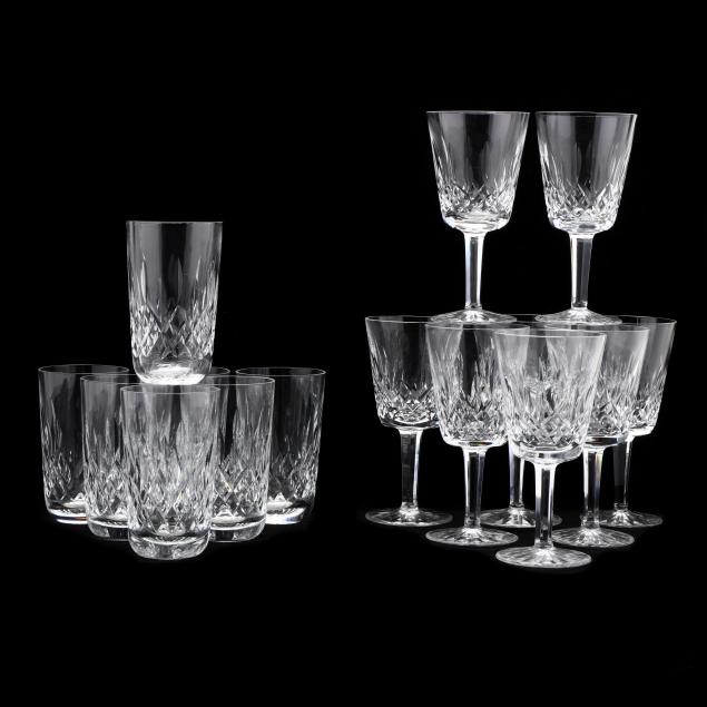 waterford-fifteen-pieces-of-i-lismore-i-crystal