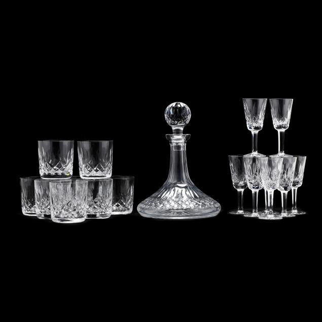 waterford-grouping-of-i-lismore-i-cut-crystal-barware