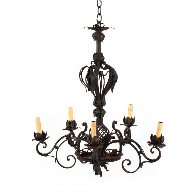 spanish-wrought-iron-chandelier