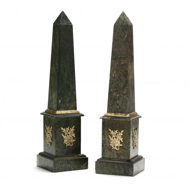 a-large-pair-of-french-empire-style-marble-and-ormolu-obelisks