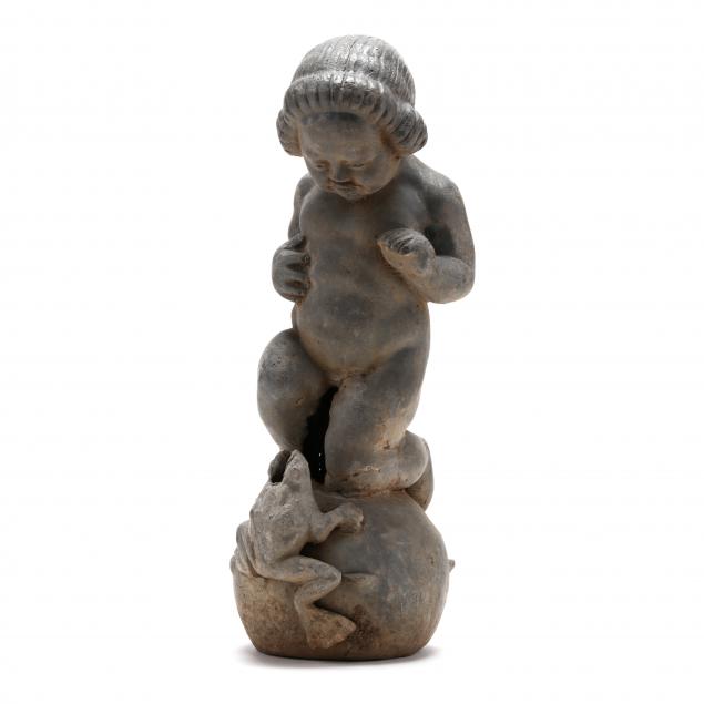 florentine-craftsmen-lead-fountain-sculpture-of-child-and-frog