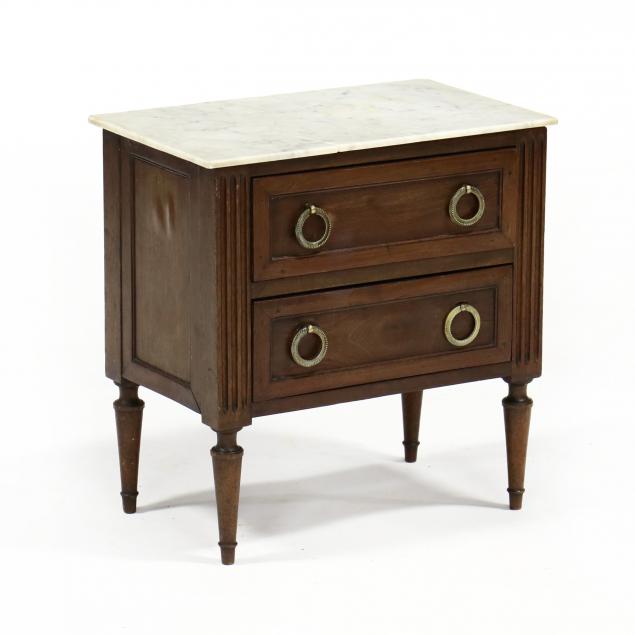 louis-xvi-style-miniature-mahogany-marble-top-commode