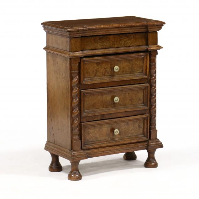 an-antique-italian-diminutive-burl-wood-chest