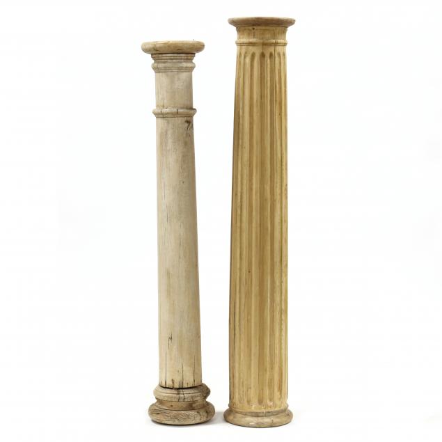 two-antique-pine-architectural-columns