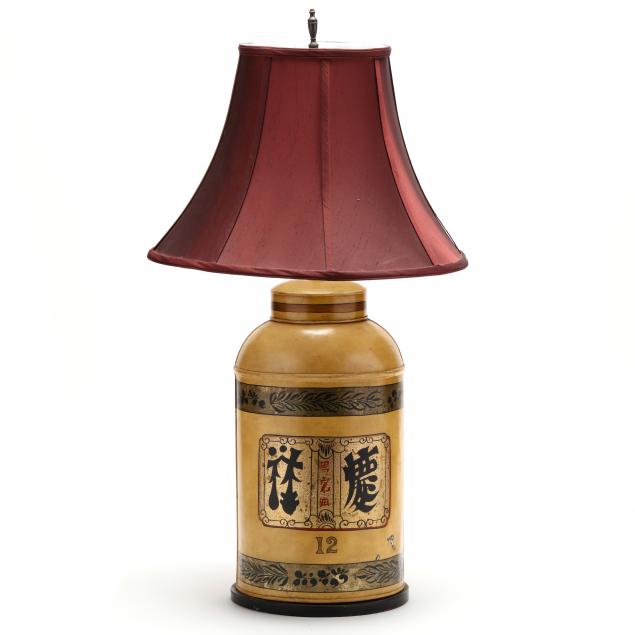 attr-john-bartlett-sons-antique-tole-tea-canister-table-lamp