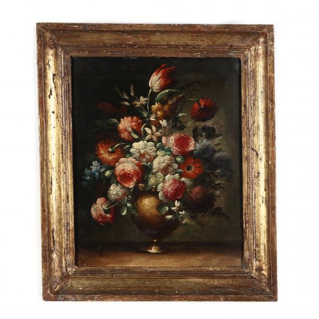 an-antiqued-italian-school-still-life-of-flowers