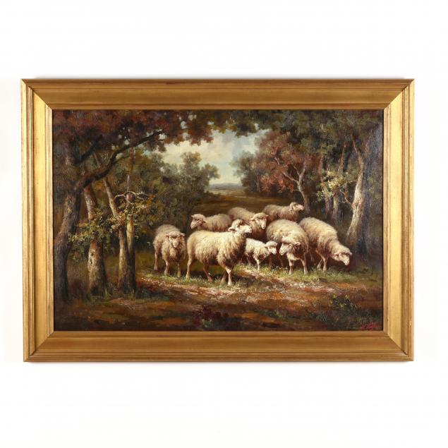 a-contemporary-decorative-painting-of-sheep